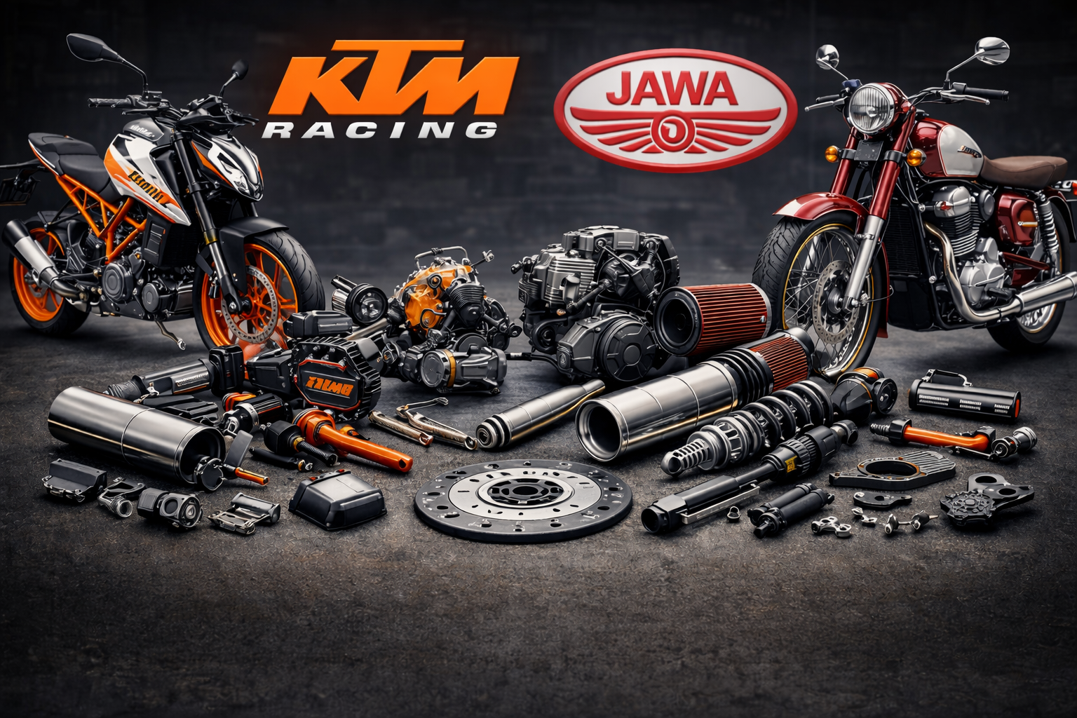 Authentic KTM and Jawa Bike Spares
